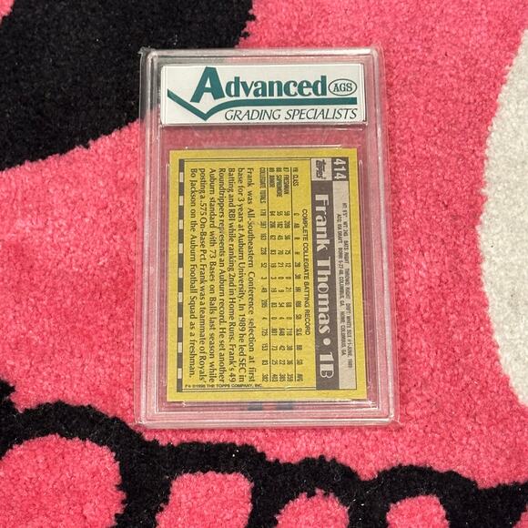 Frank Thomas #414 – 1990 Topps Rookie Card – PSA 9 - Picture 2 of 2